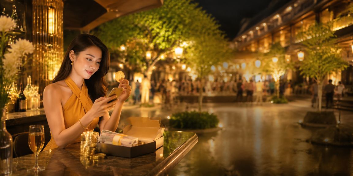 Người dùng Ninh Bình theo dõi Jackpot trên điện thoại trong dịp lễ hội địa phương
